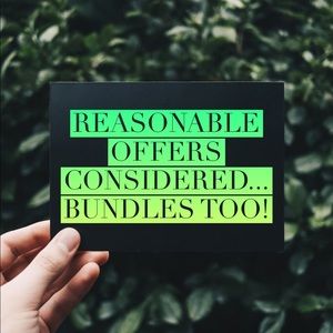 Reasonable offers considered